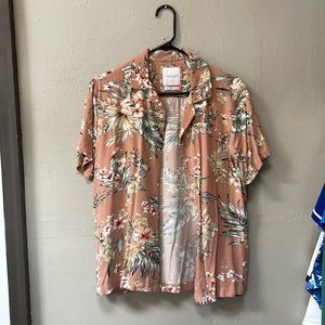 Denim and Flower Shirt